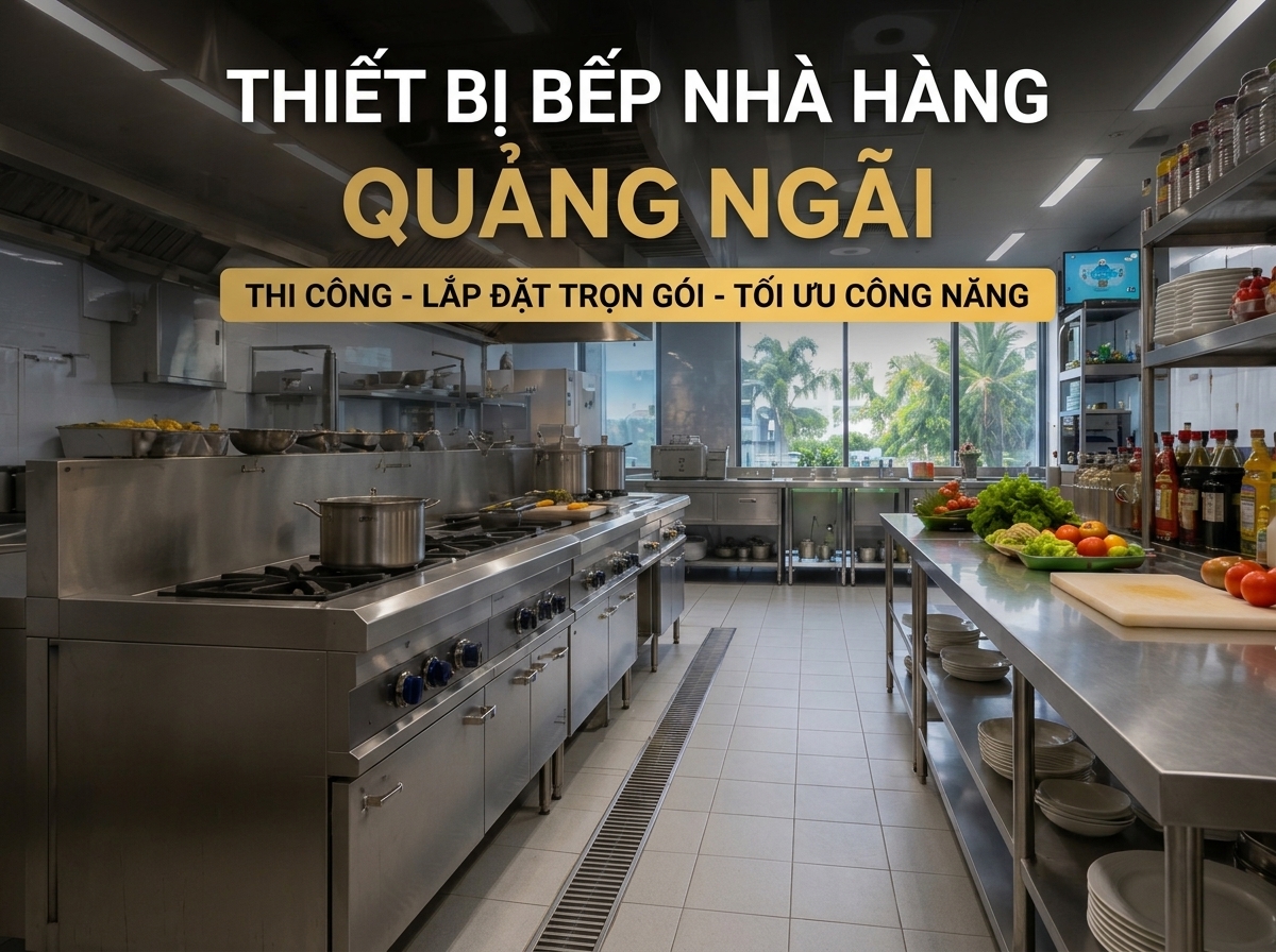 thiết bị bếp công nghiệp tại Quảng Ngãi Thiết bị bếp nhà hàng Quảng Ngãi